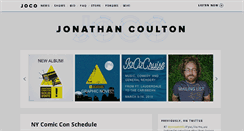 Desktop Screenshot of jonathancoulton.com